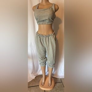 Cozy Gray Women’s Jogger Pants and Top